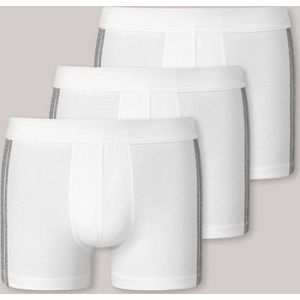 SCHIESSER 95/5 Stretch shorts (3-pack) - wit - Maat: XXL