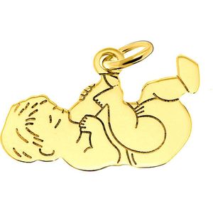 Juwelier Zwartevalk 8 karaat gouden baby hanger - 14.195/8K