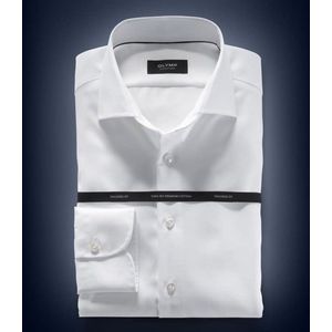 OLYMP - Signature Overhemd Savio Wit - Heren - Maat 38 - Modern-fit