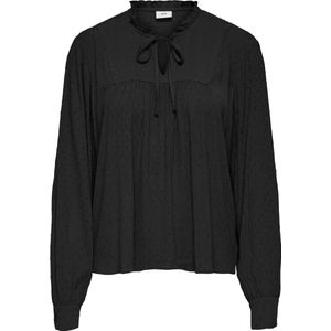 JDY JDYLIMA LIFE L/S TIE DETAIL TOP WVN DIA Dames Top - Maat XXL