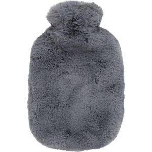 Faux Fur Warm Water Fles - Grijs - 2.0L