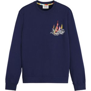 Scotch & Soda Front Back Boating Artwork Trui Mannen - Maat S