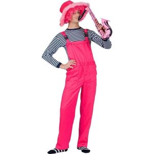 Tuinbroek - neon roze - verkleedkleding voor volwassenen - Carnavalskleding XL