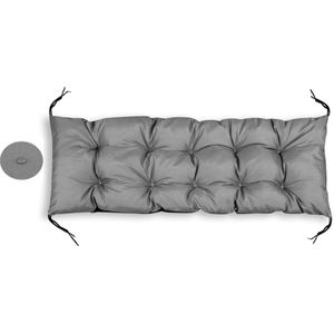 Tuinkussen 100x50 cm voor schommelbank pallet waterdicht grijs