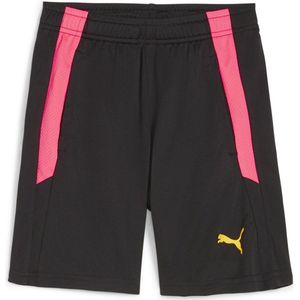 PUMA teamLIGA Training Shorts 2 Jr (open pockets) Kinder Sportbroek - Zwart/Wit - Maat 164