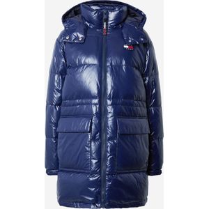 TOMMY JEANS Dames Winterjack TJW MIDI ALASKA PUFFER , blauw - Maat XL