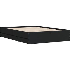 vidaXL-Bedframe-met-lades-bewerkt-hout-zwart-120x200-cm