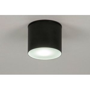 Lumidora Plafondlamp 73150 - Plafonniere - BOSA - GU10 - Zwart - Aluminium - Buitenlamp - Badkamerlamp - IP44 - ⌀ 11 cm