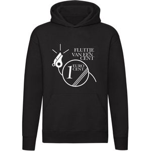 Fluitje van een cent hoodie | zwart | sweater | grappig | cadeau | grappig | unisex | capuchon