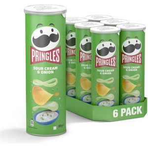 6x Pringles Chips Sour Cream & Onion 165 gr