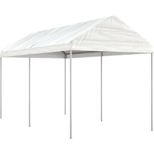 The Living Store Partytent 4.46 x 2.28 x 2.69 m - Polyetheen - Stalen frame