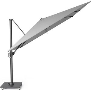 Platinum Sun & Shade zweefparasol Challenger T² Glow 300x300 lichtgrijs