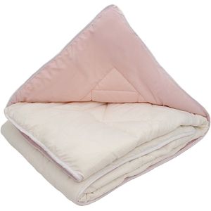 Cozyvita® | wasbare dekbed zonder overtrek - Pastel roze & Parel wit - Inclusief gratis kussenslopen - 200x200cm