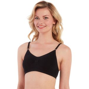 Magic Bodyfashion BH zonder beugels comfort bra spaghetti  - M  - Zwart