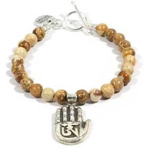 Heaven Eleven - jaspis met 925 zilver buddha handje