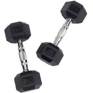 Body-Solid Hexagon Rubber Dumbbell set (Gewicht: 12 kg)