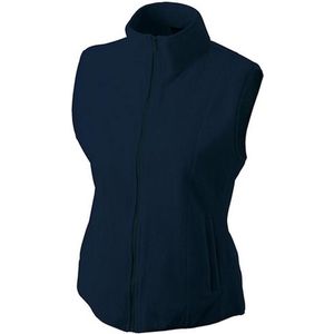 James and Nicholson Vrouwen/dames Microfleece Vest (Marine)