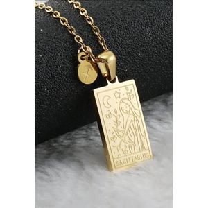 Sterrenbeeld ketting - zodiac - Sagittarius - Boogschutter - 18k goud - RVS - gouden ketting - dames ketting - heren ketting