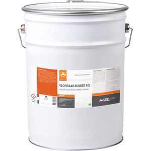 OAF PRO Vloeibaar Rubber AQ Zwart 20 liter - UV-Bestendig - Dakbedekking - Afdichting - Dicht Scheuren en Kieren - In Wit, Grijs en Zwart