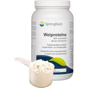 Springfield Wei Proteïne 80% Concentraat - 500 gr - Voedingssupplement