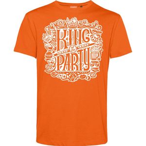 T-shirt King Of The Party | EK 2024 Holland |Oranje Shirt| Koningsdag kleding | Oranje | maat XXL