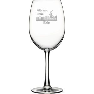 Gegraveerde Rode wijnglas 46cl Ede