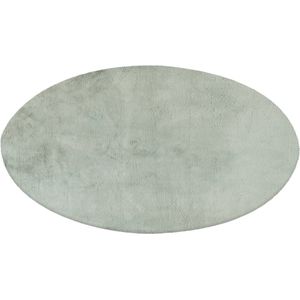 Lalee Heaven - Ronde Vloerkleed - Tapijt – Karpet - Hoogpolig - Superzacht -comfy Fluffy - rabbit fur- 160x160 cm Rond Jade groen