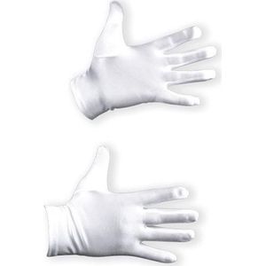 Handschoenen - Wit Satijn - Circa 20 cm - Piet Attribuut - Een Paar