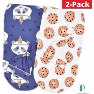 Trivena -  inbakerslaapzak - Inbakerdoek - Swaddle- 2pack - 2x Baby muts - Inbakeren