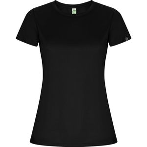 Zwart dames ECO sportshirt korte mouwen 'Imola' merk Roly maat XL