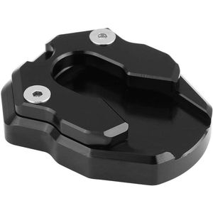 Motorcycle Side Stand Pad Anti-slip Vergroter Extension Pad Plaat voor Nmax155 2015-2016 XMAX 300 2017-2018 (Zwart) - 1 stks