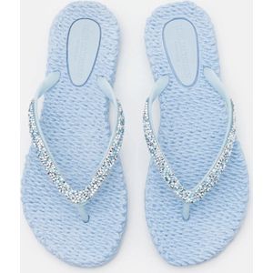 Ilse Jacobsen Slippers met grove glitter CHEERFUL03G - 658 Bluebell