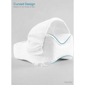 Kniekussen SNUGL (25cm x 35cm Wit) met Ergonomisch Design