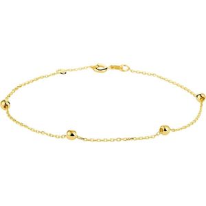 Marie Celeste Armband Anker En Bolletjes 1,0 mm 17,5 - 18,5cm - Goud