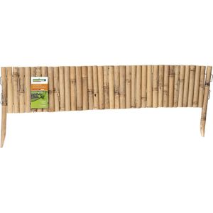 Windhager 06491 Typ3 Bamboe gazonrand 35 x 100 cm bruin - voor tuin en terras Lawn Edging