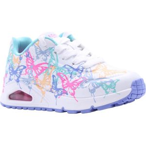 Skechers Uno Gen1 - Butterfly Zooms Meisjes Sneakers - Wit;Multicolour - Maat 29