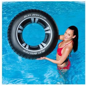 Opblaasbare autoband zwemband/zwemring 91 cm - Zwemringen - Autobanden zwembanden groot voor kinderen en volwassenen