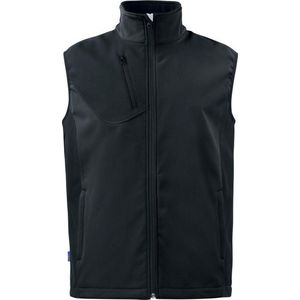 Projob Softshell Bodywarmer 643702 Zwart - Maat 3XL