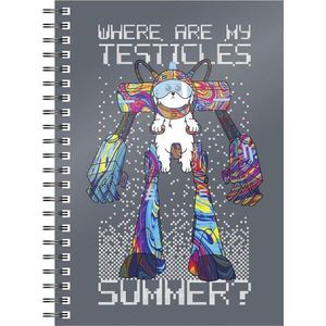 Rick and Morty: Where Are My Testicles Spiral Notebook