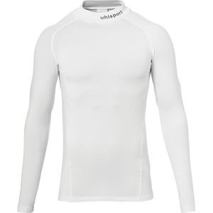 Uhlsport Distinction Pro Baselayer Shirt Opstaande Kraag Heren - Wit | Maat: L