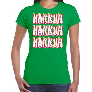 Bellatio Decorations Verkleed T-shirt voor dames - jaren 90 - groen - gabber - foute party/carnaval XS