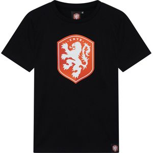 Nederlands Elftal Logo T-Shirt Kinderen - Zwart - EK 2024 - Maat 140 - Holland Shirt - KNVB - maat 140