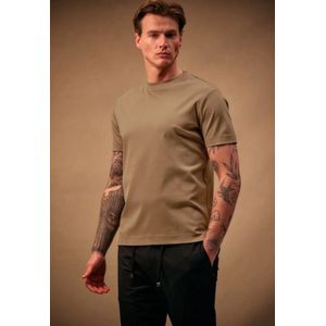 Malelions Men Mercerized T-Shirt Brown