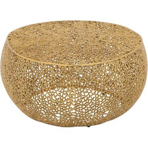 Goossens Agot Salontafel - Aluminium - 80 x 41 x 80 cm - Rond - goud