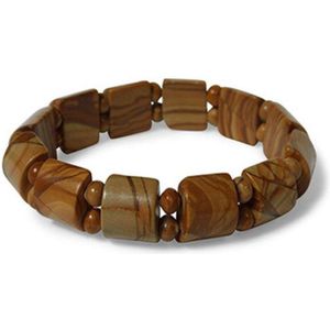 Ruben Robijn Jaspis geel fantasy armband