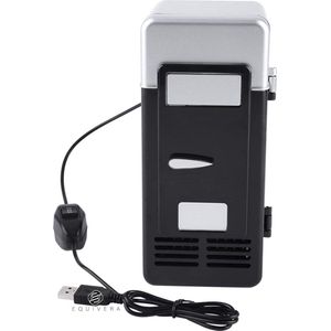 Equivera Mini koelkast - Mini fridge - kleine koelkast voor kamer, cosmetica, kantoor, auto - Camping fridge - Campingkoelkastje