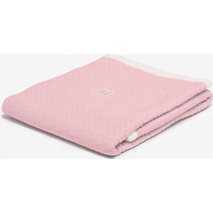 fair and cute - wiegdeken zomer - light pink - soft dots