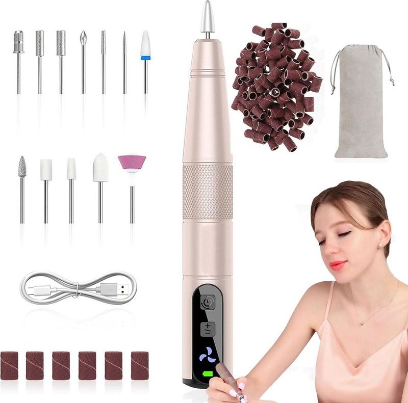 ApexArte® Nagelfrees - Elektrische Nagelvijl - Manicure Set Elektrisch - Pedicure Apparaat