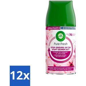 Air Wick Freshmatic - Luchtverfrisser Navulling - Aziatische Kersenbloesem - 250ml - Voordeelverpakking - 12 stuks
