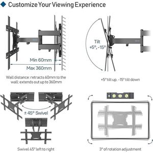 tv-muurbeugel, Ultra Strong TV Wall Mount / ULTRA STERKE for 37-80 inch